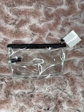 Nordstrom Beauty Clear Makeup Bag Travel Cosmetic Pouch New